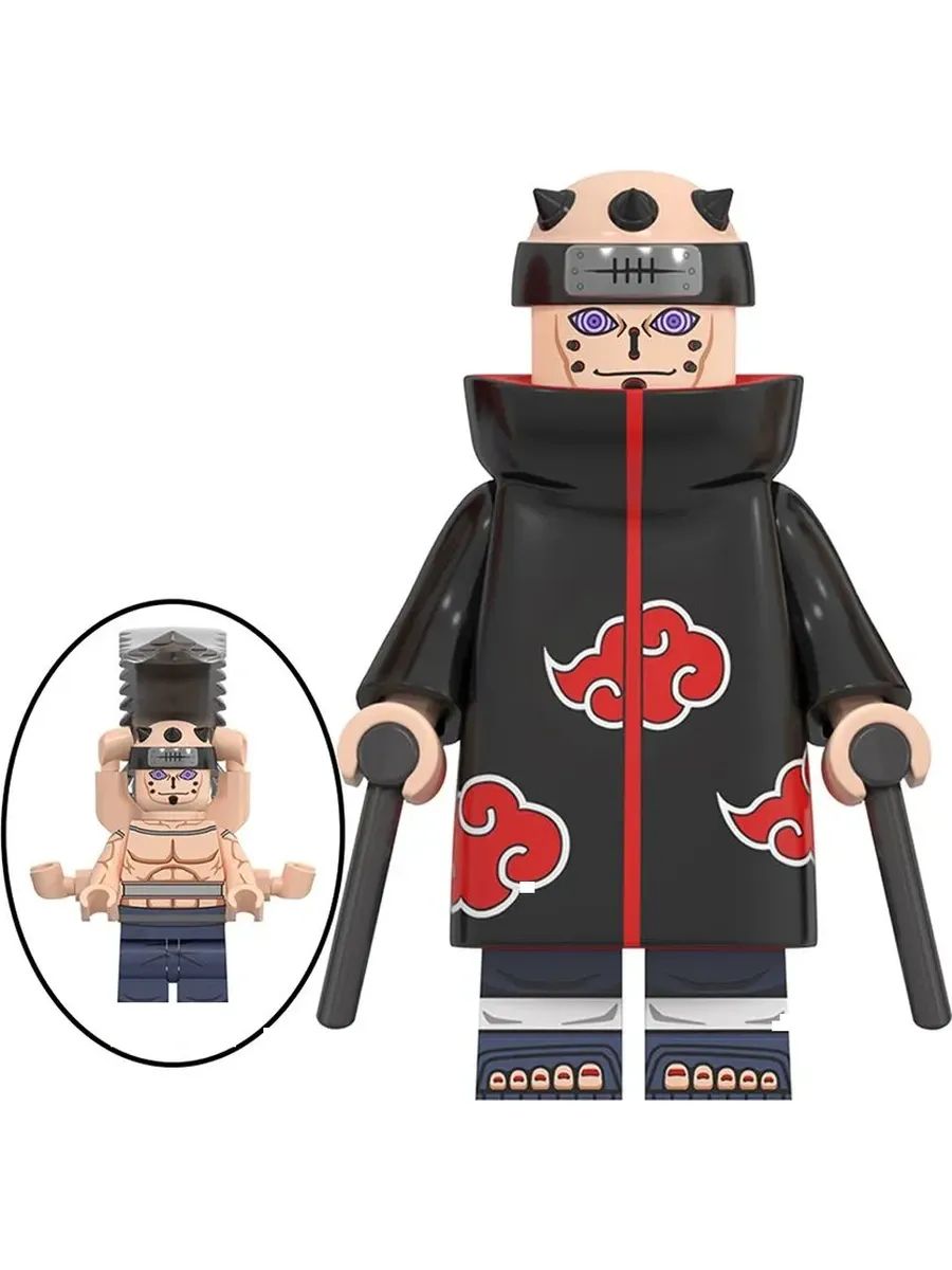 Фигурка Пейн в плаще Акацуки / Naruto Наруто / Минифигурка Аниме