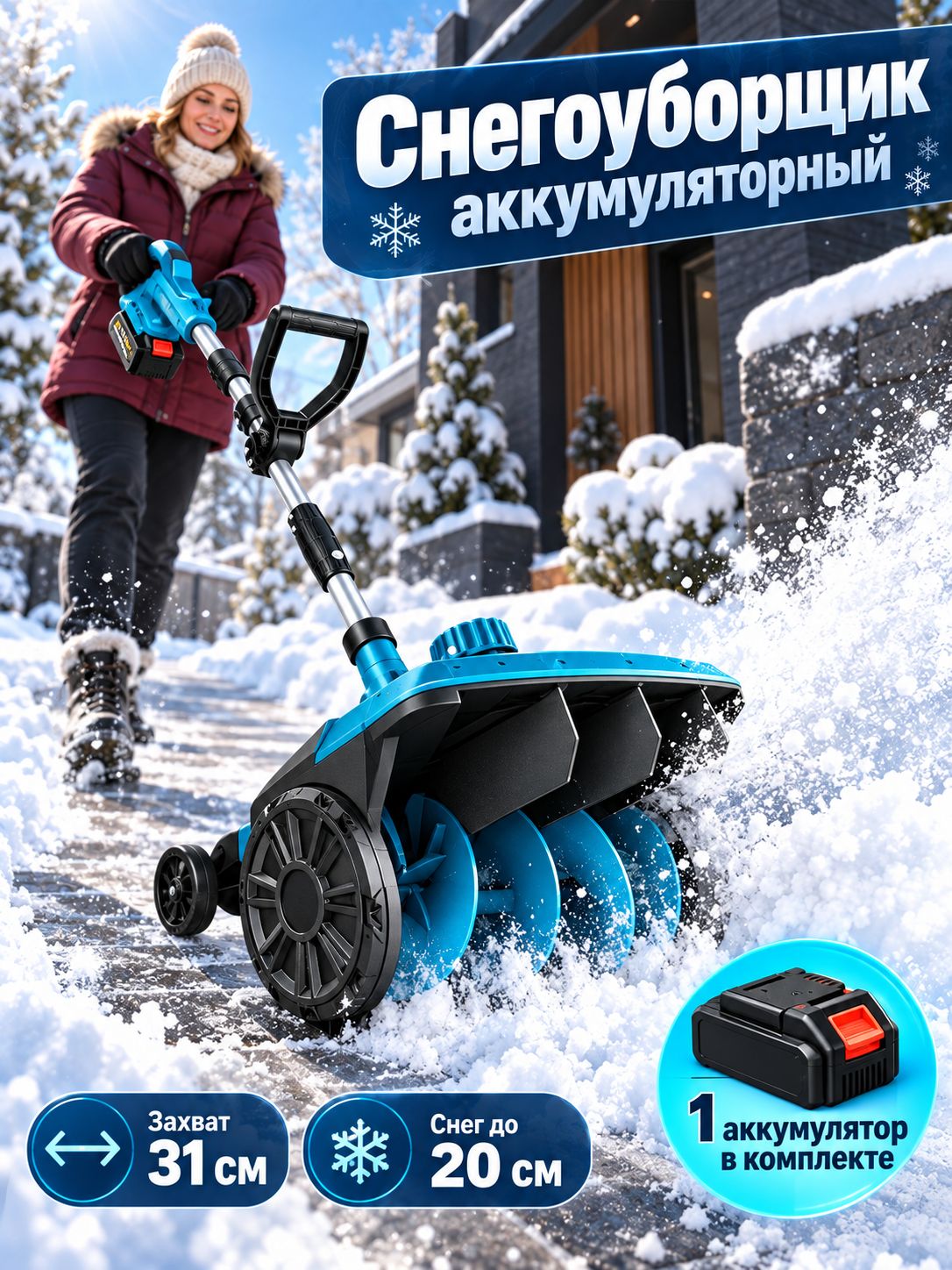除雪机, 5.5 马力, 31 厘米