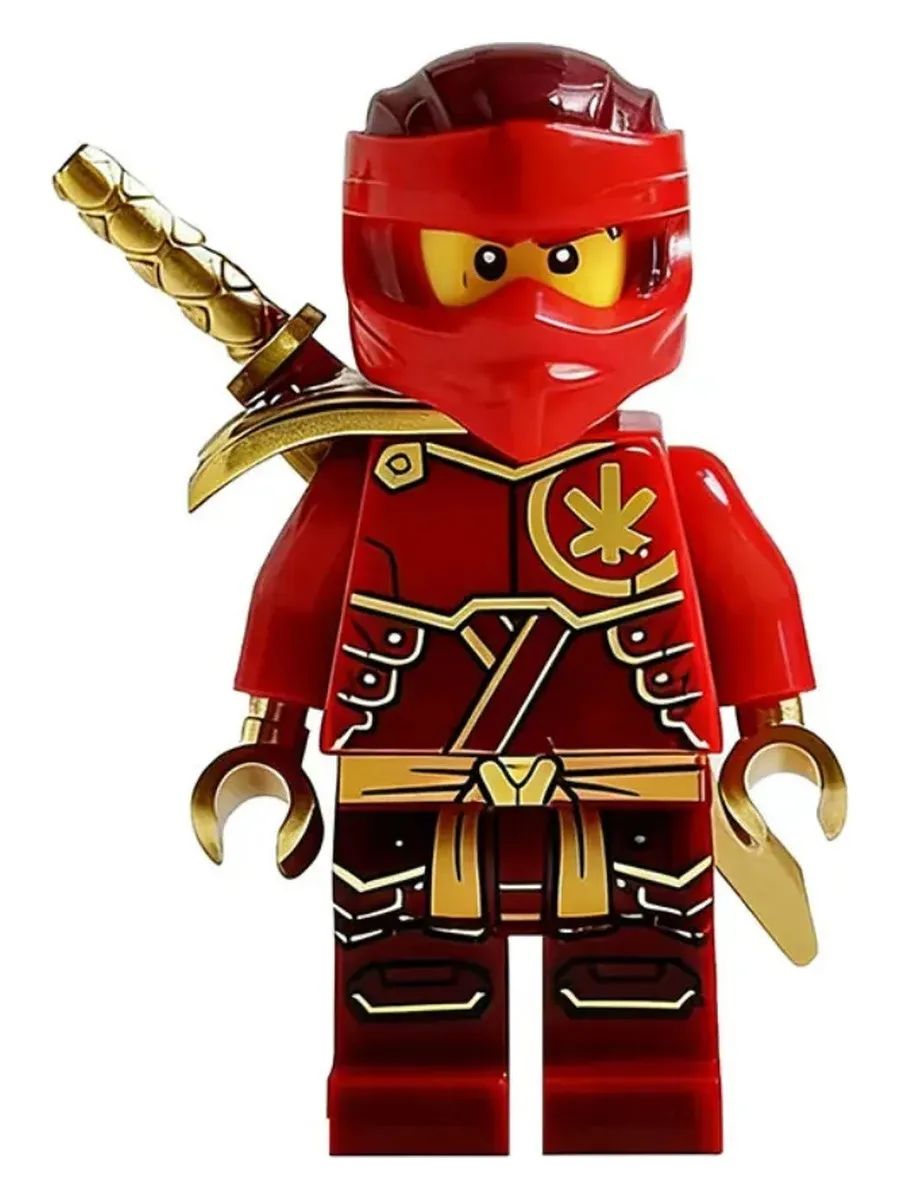 Фигурка Кай в доспехах с мечом / Ниндзяго / Минифигурка Ninjago
