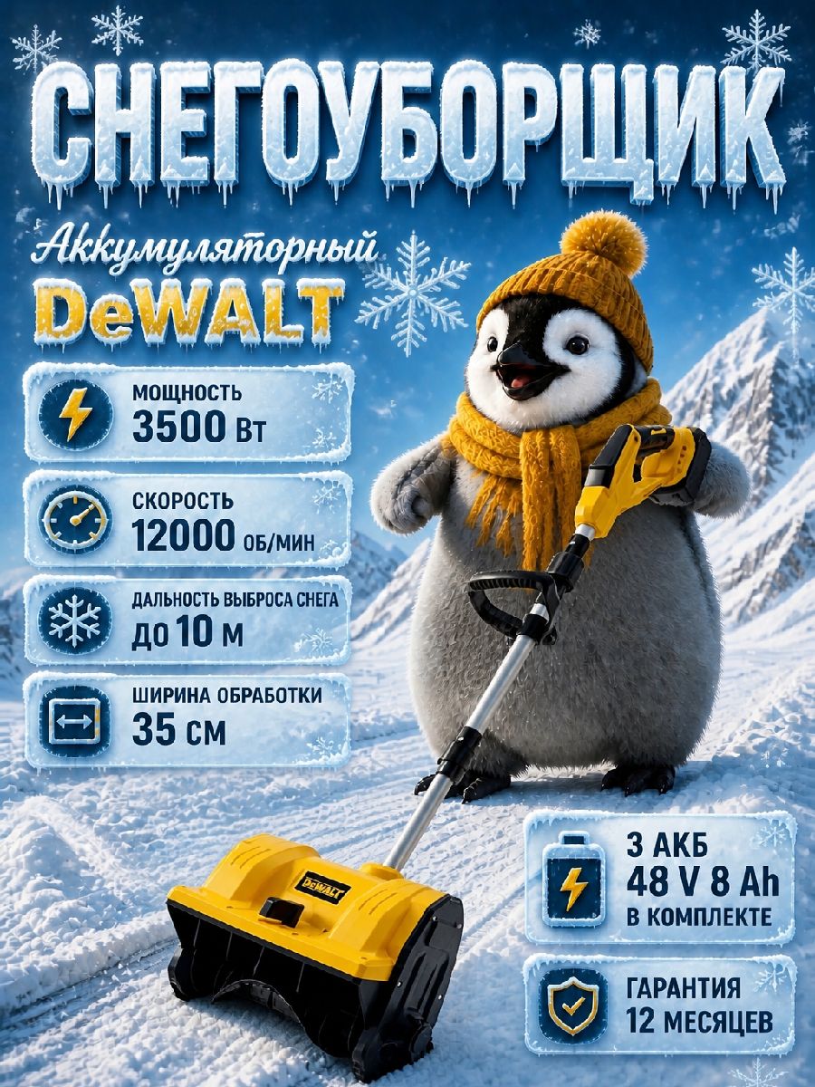 DeWalt 除雪机, 4.1 马力, 32 厘米