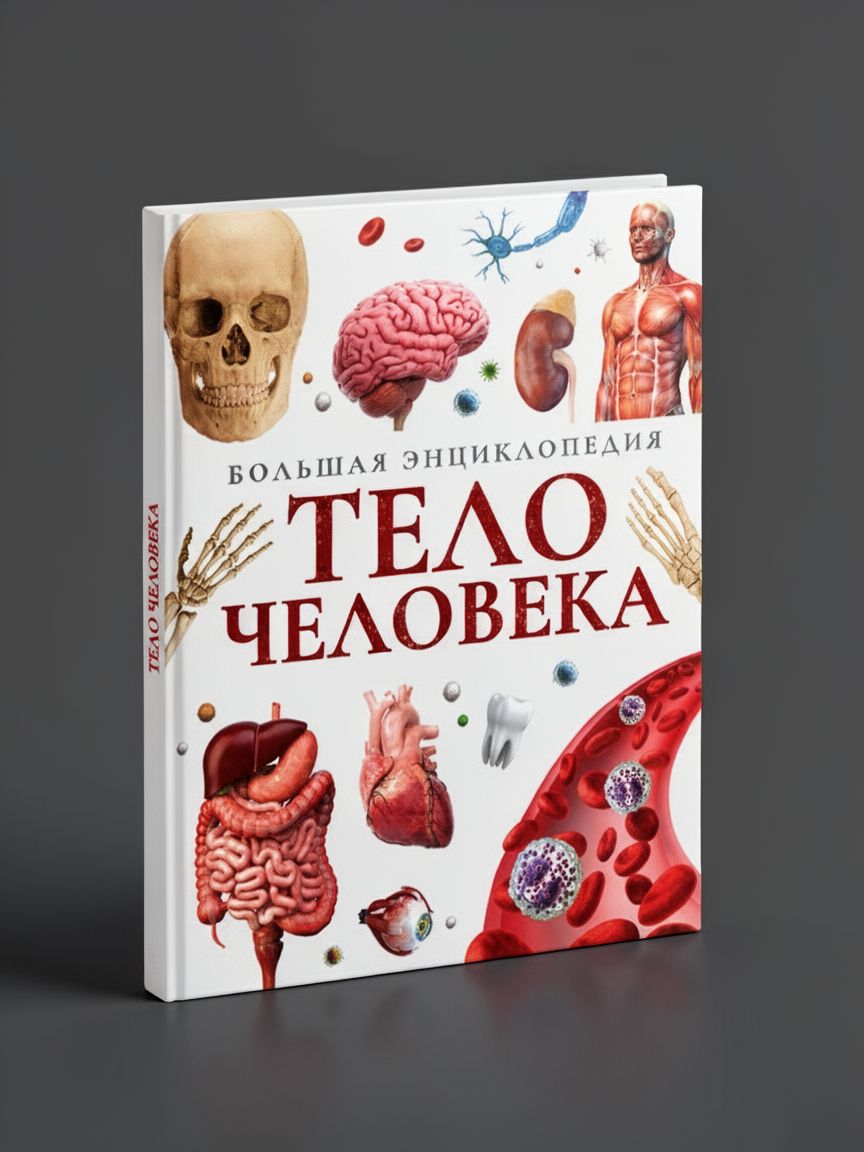 Энциклопедия в твёрдом переплёте Строение тела человека , 128 стр.