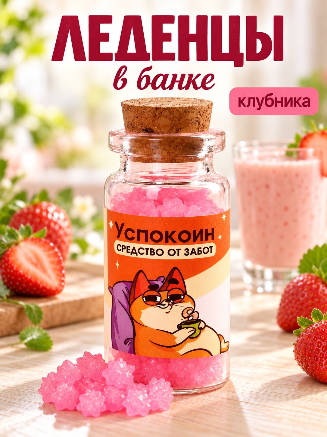 Леденцы в банке Успокоин , 1 шт. 6.5 г