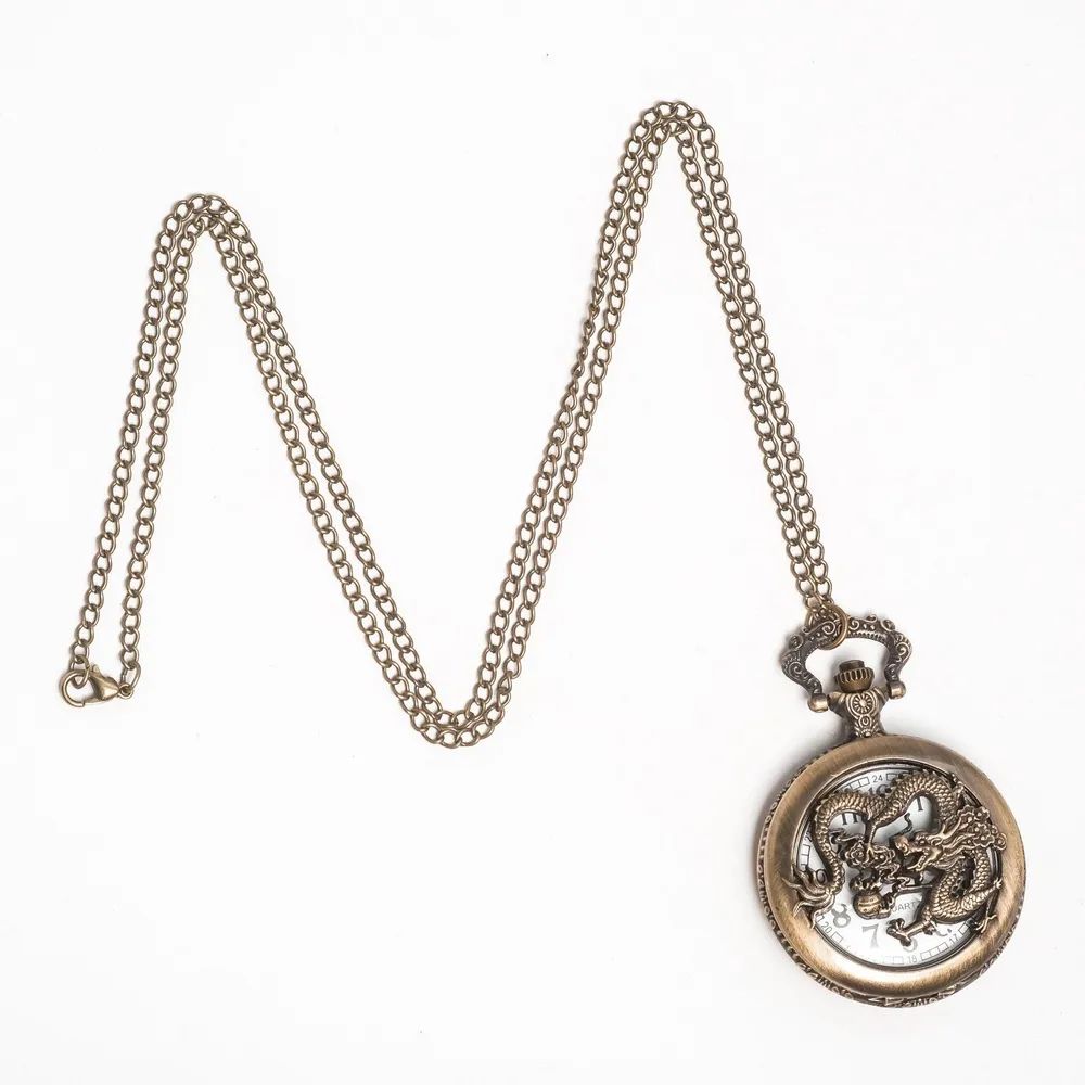 Часы карманные, часы на цепочке, часы-кулон Дракон - купить с доставкой ...