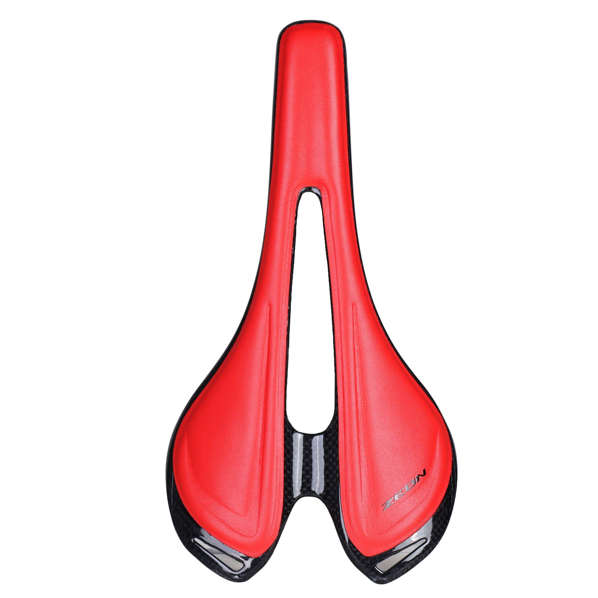 Седло велосипедное MTB карбоновое ZEON IREMEL TX-05R 275X143 мм, красное Седло велосипедное MTB карбоновое ZEON IREMEL TX-05R 275X143 мм, красное