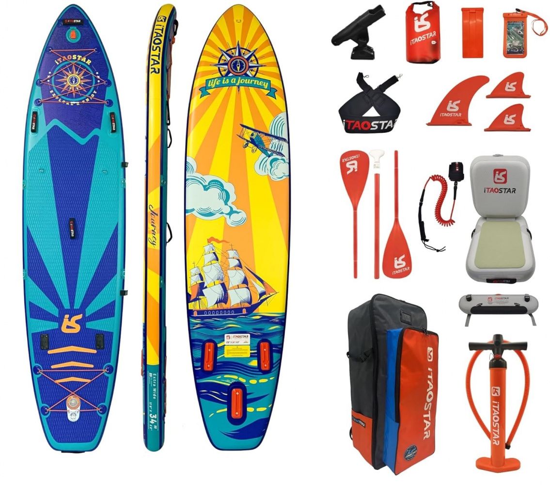 Сап борд iTaoStar 11.6x34x6 Journey (350x86x15) двухслойный