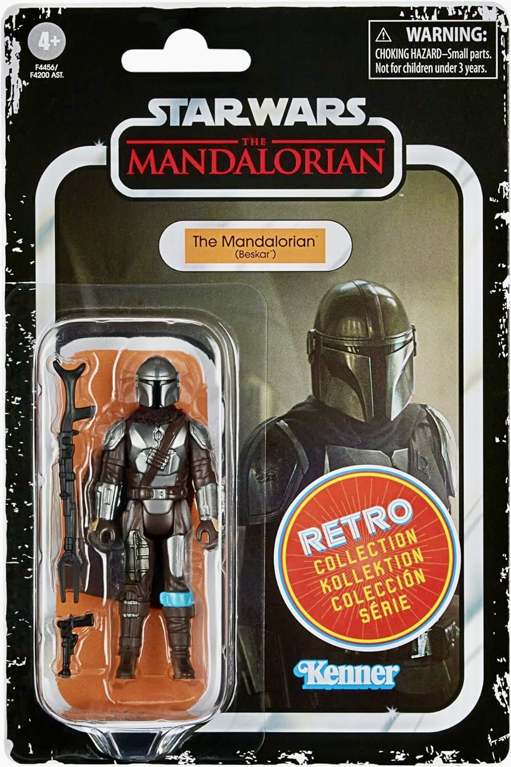 Star Wars фигурка Звездные Войны, мандалорец - Ретро Коллекция: Бескар, Масштаб 3.75 дюйма