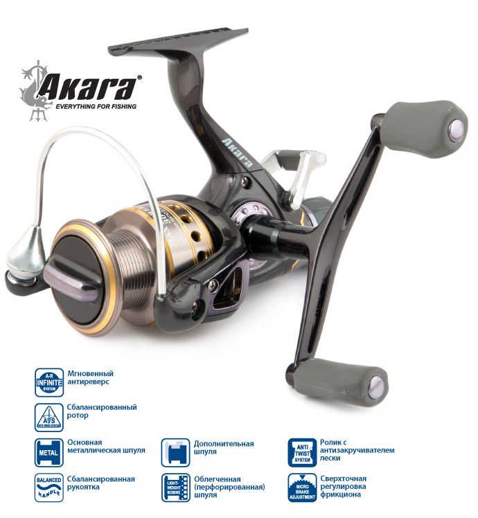 Катушка Akara Max Power 40A 9+1bb з/ш с байтр.