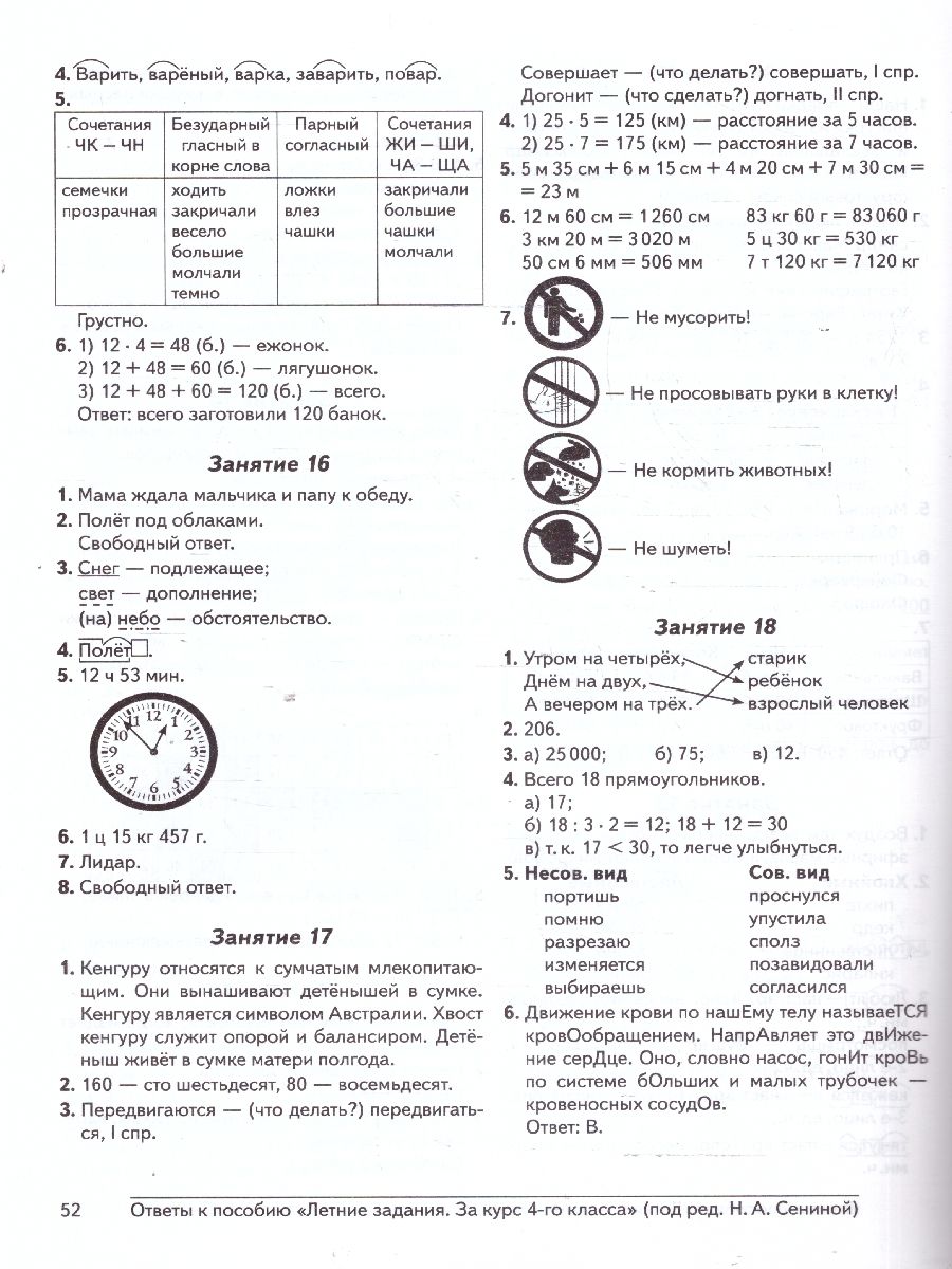 Летние задания за курс 4 класса. ФГОС | Reference Book - Ozon image 1
