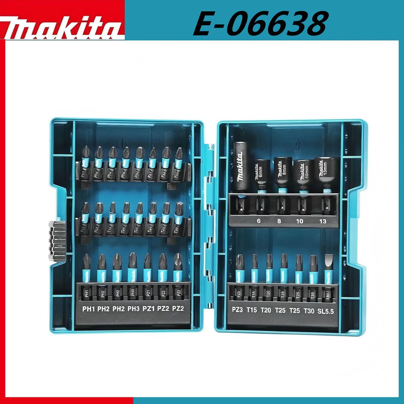 Набор бит Impact Black 35 шт Makita E-06638 купить на OZON по низкой ...