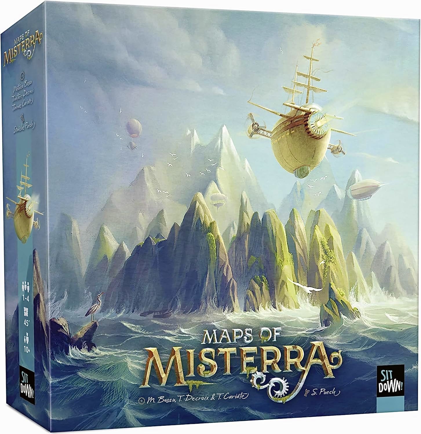 Maps of Misterra / Карты Мистерры стратегическая настольная игра с механикой тайлов и скрытых целей