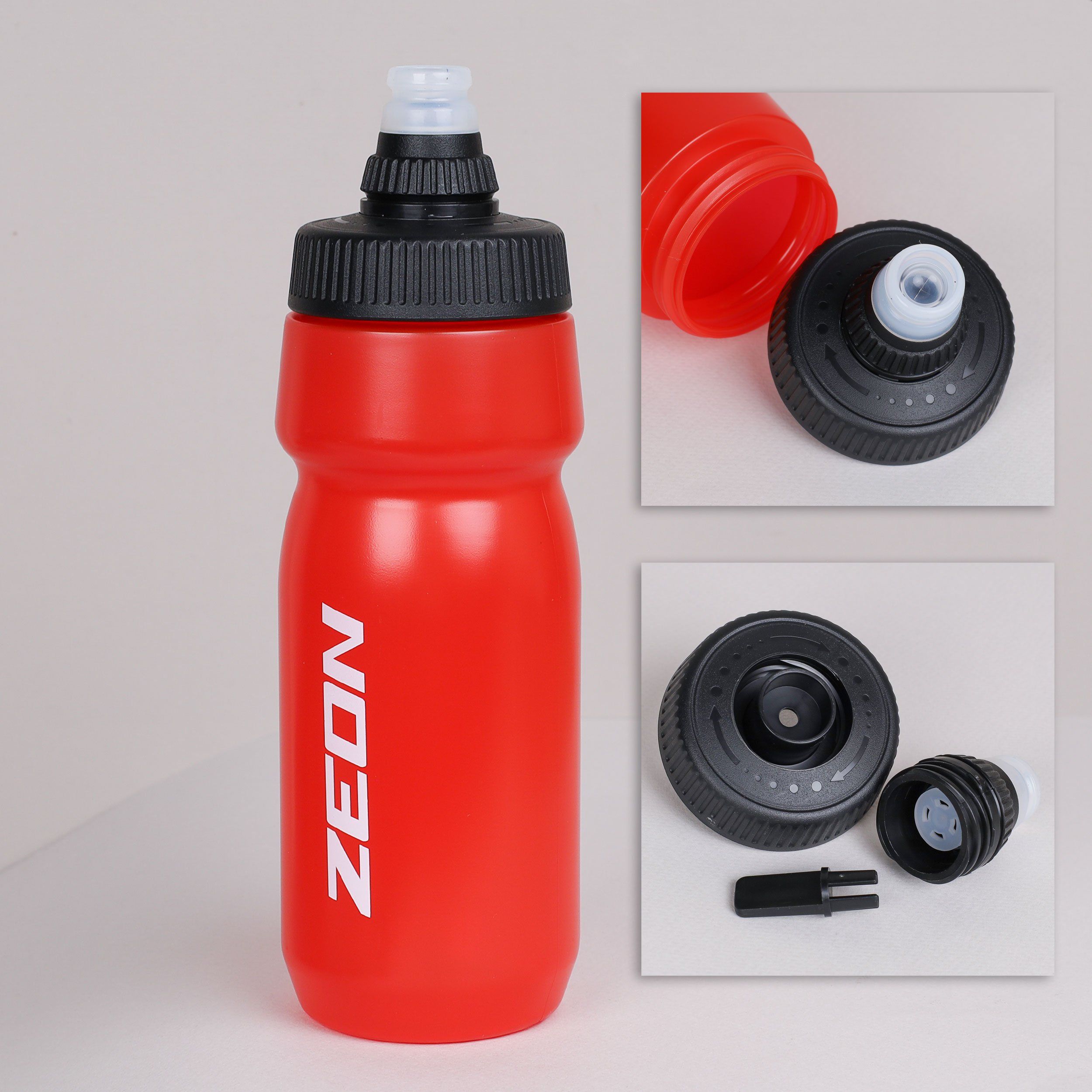 Бутылка для воды велосипедная ZEON WB230 гоночная 700 мл, клапан NEW кэмэлбак, красная Бутылка для воды велосипедная ZEON WB230 гоночная 700 мл, клапан NEW кэмэлбак, красная