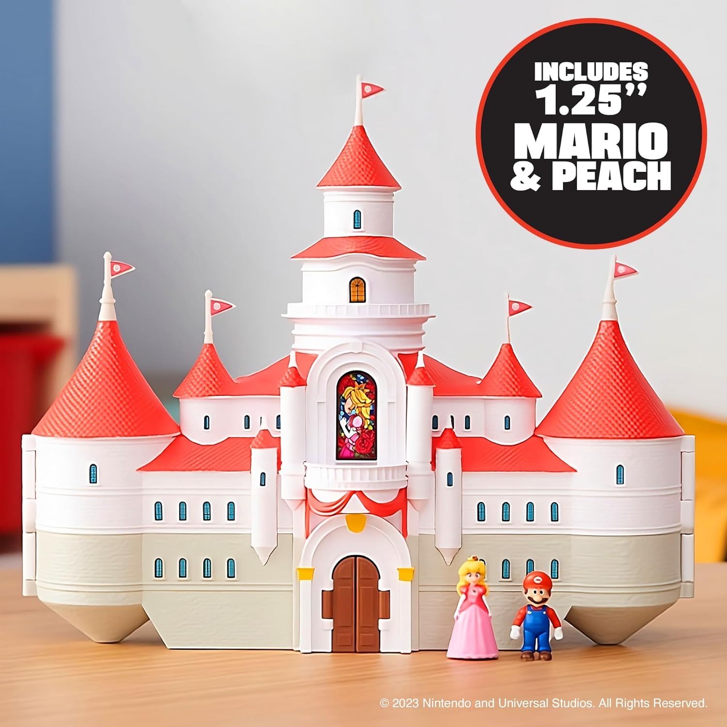 Super Mario / Супер Марио Игровой набор Замок Грибного королевства с фигурками Марио и Принцессы Пич 1.25