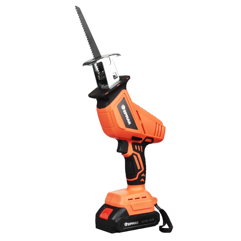 Пиласабельнаяаккумуляторная20В2АЭР2(ONE),ЕРМАК,3000ход/мин,Li-Lon,длярезкиразличныхматериалов