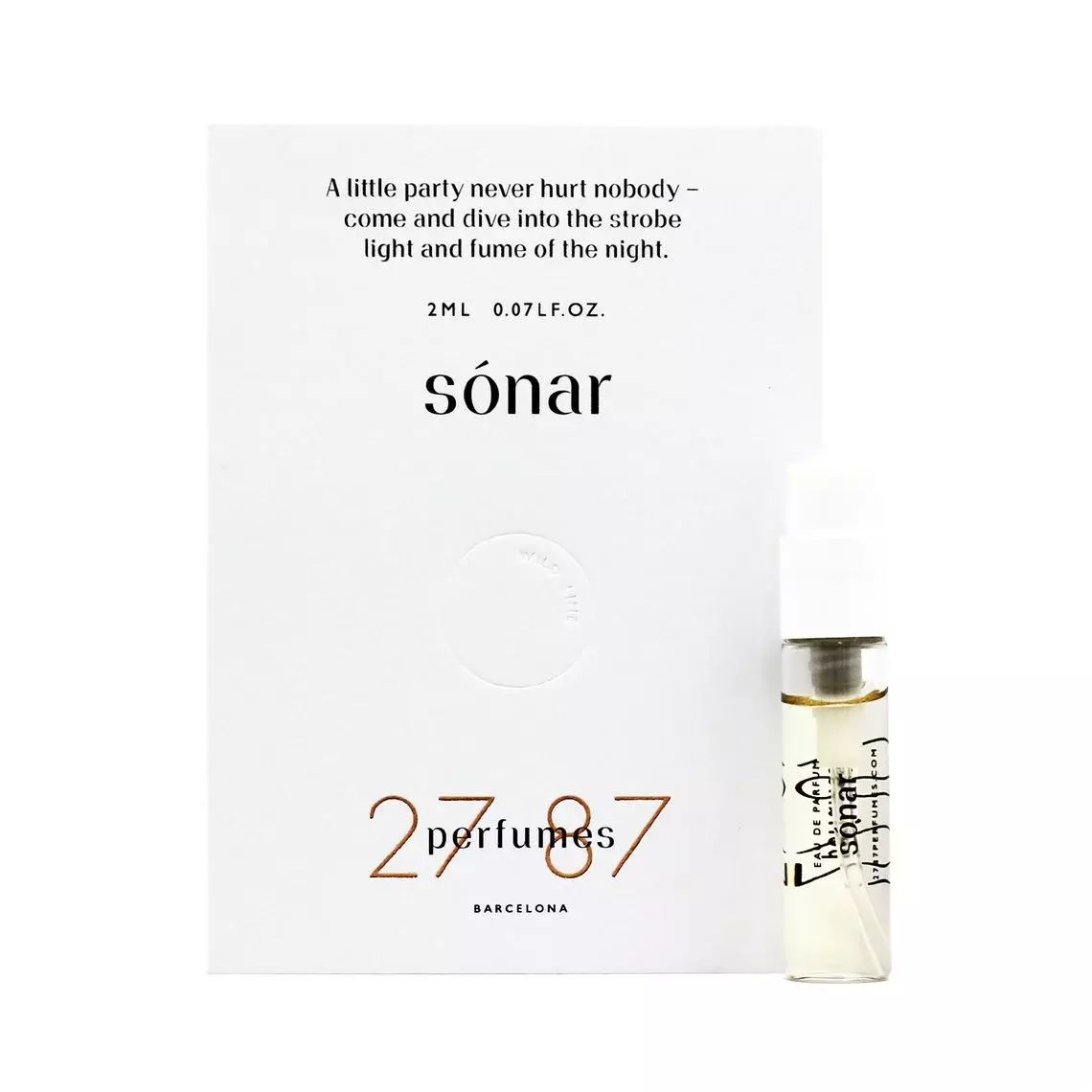 27 87 PERFUMES SONAR парфюмерная вода унисекс 2 мл купить