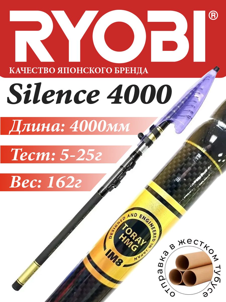 УдилищетелескопическоеRyobiSILENCE400005-25g