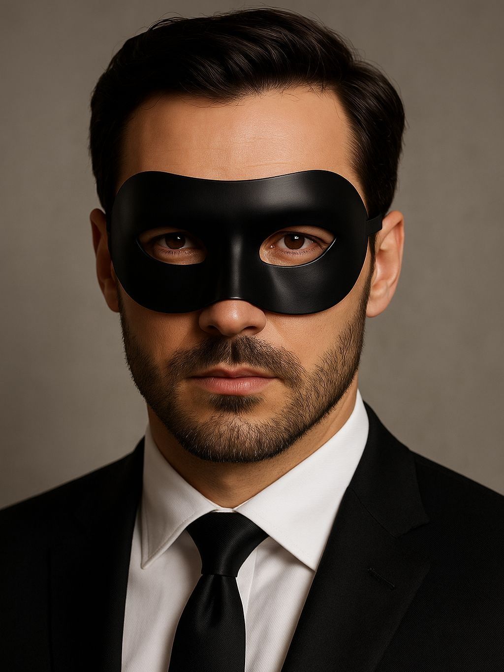 PremiumМужскаячернаямаскапластиковаянаглазакарнавальная,маскарадная,длявечеринки,косплеяиХэллоуина(17800)