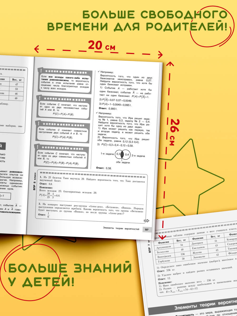 Математика. Подготовка к ОГЭ и ВПР. Пособие. 5-6-7-8-9 класс | School VPR Assessment Materials, Grade 9 - Ozon image 2