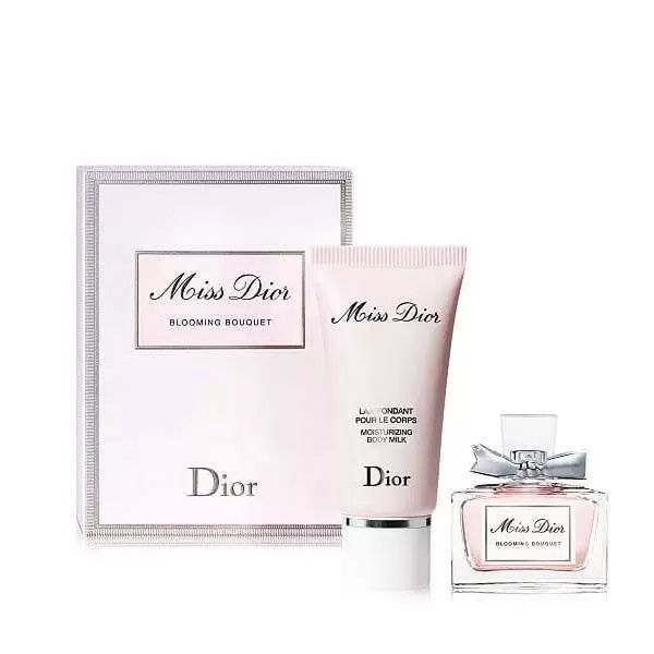 dior miss dior blooming bouquet Парфюмерный набор 5 мл + молочко для тела 20 мл купить