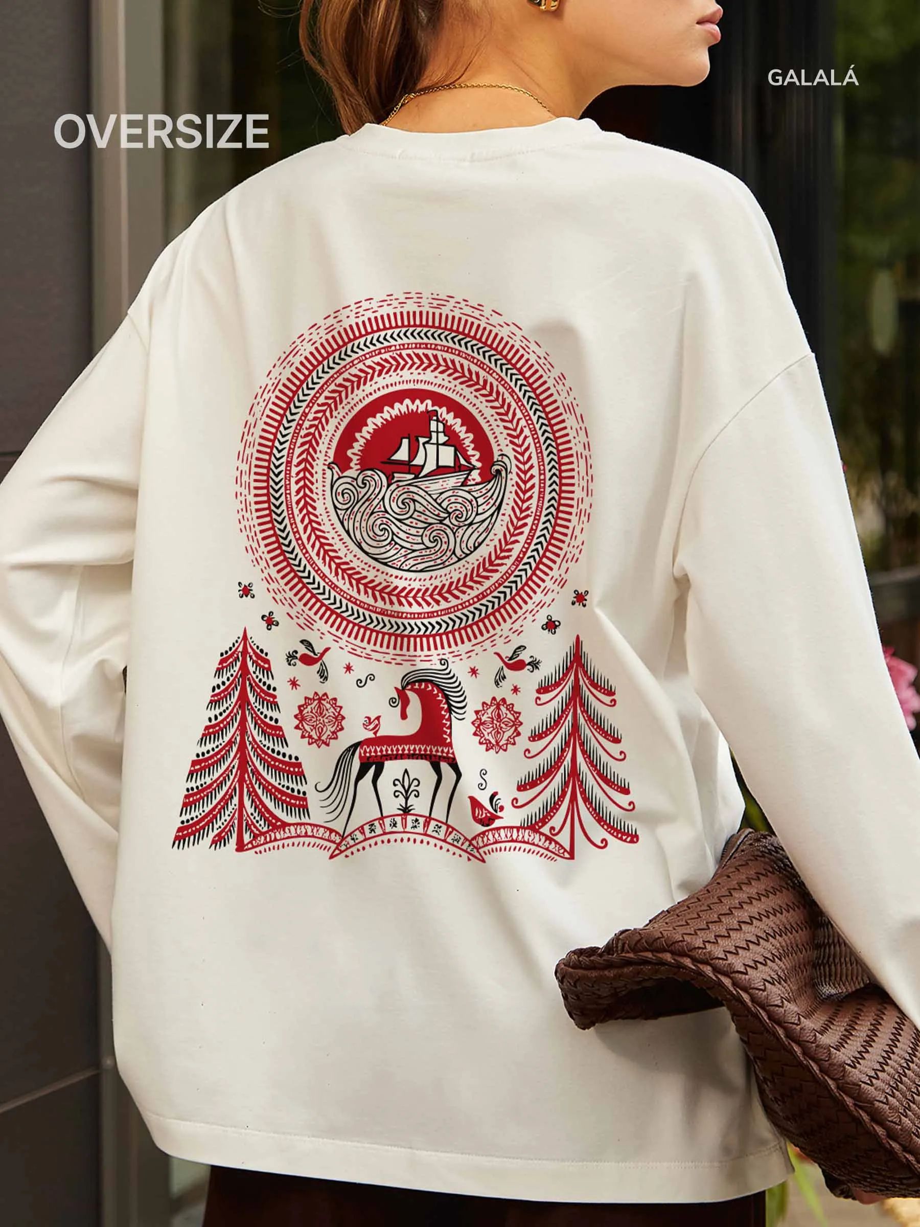 ЛонгсливGalalaоверсайзспринтом