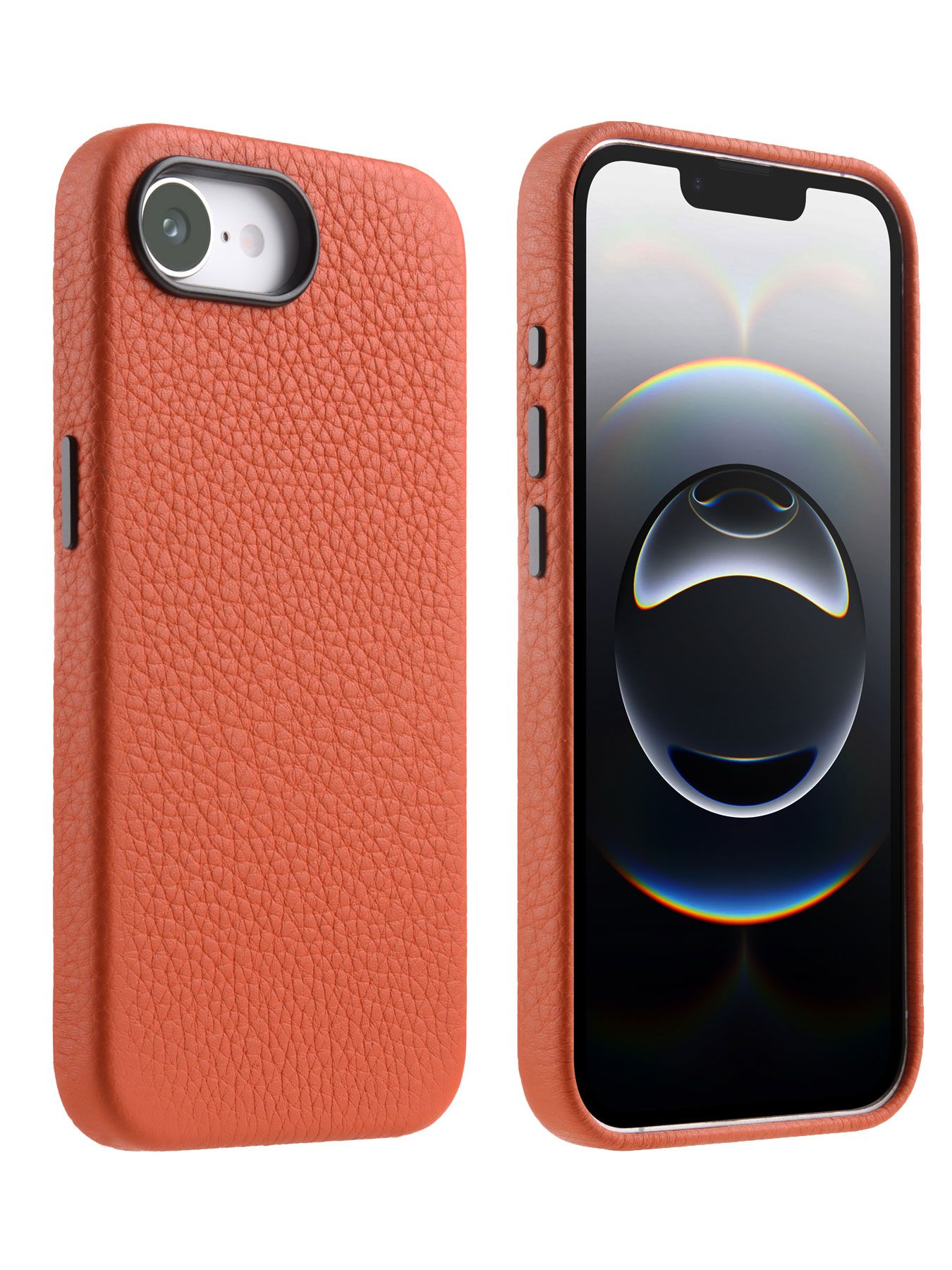 КожаныйчехолнакладкасMagsafeRegalSCдляiPhone16E,оранжевый