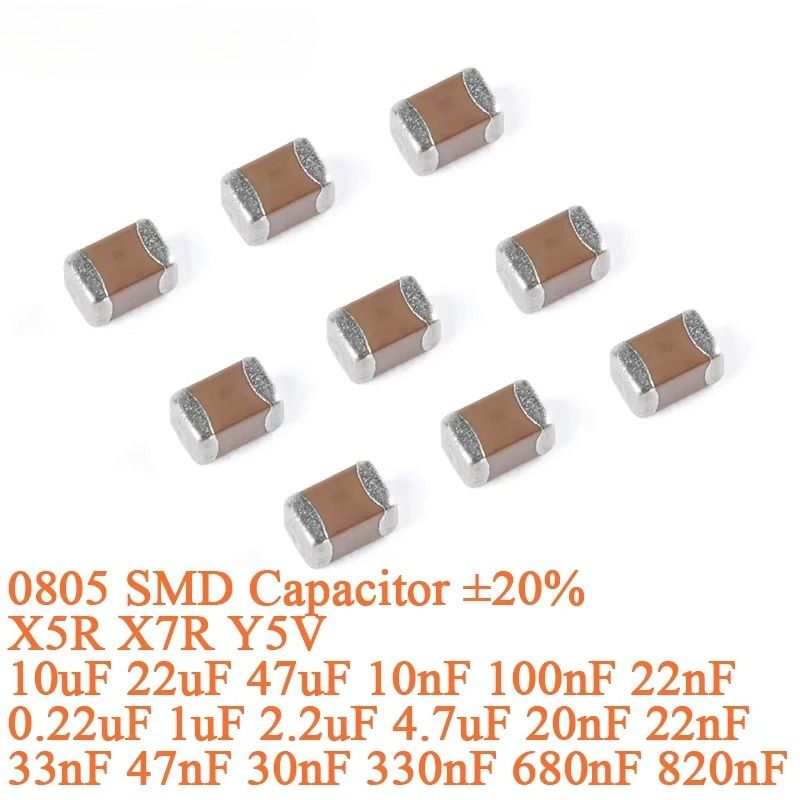 100штновыйоригиналь0805SMDY5V820nF50V-100PCS/25/11/10/23конденсатор