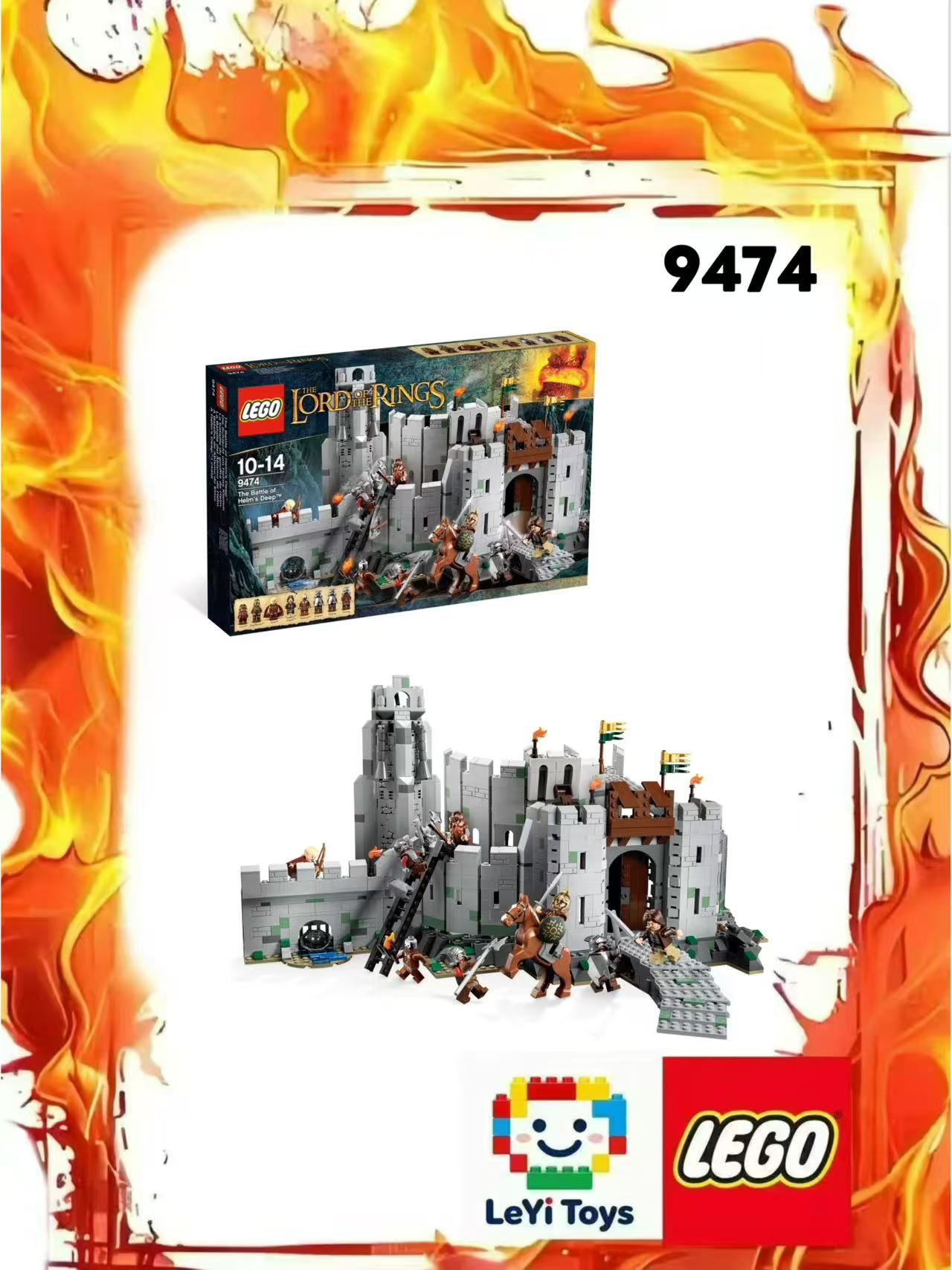 Конструктор LEGO The Lord Of The Rings 9474 The Battle of Helm's Deep ...