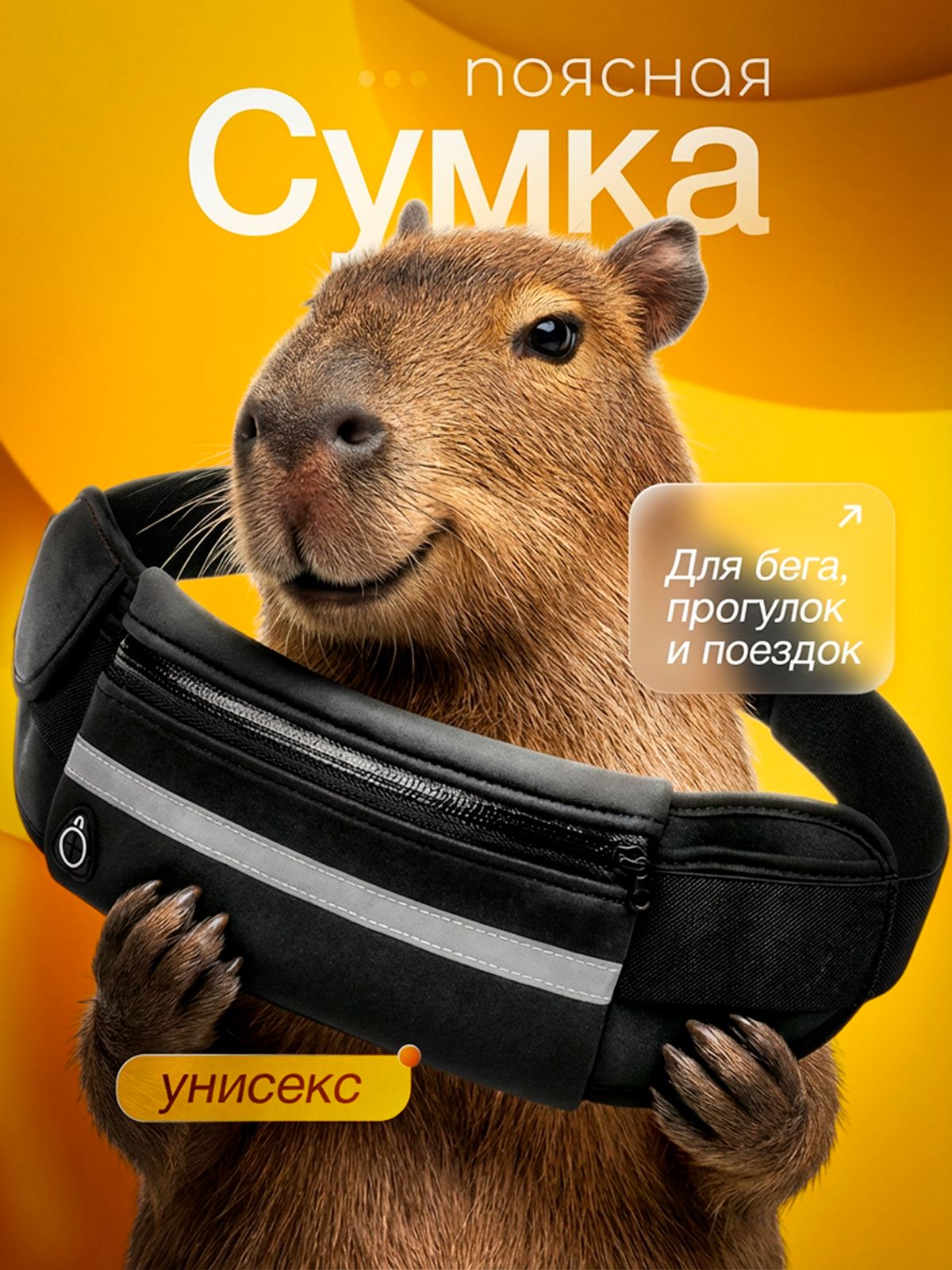 Сумканапояснепромокаемаядлябегаспортивная