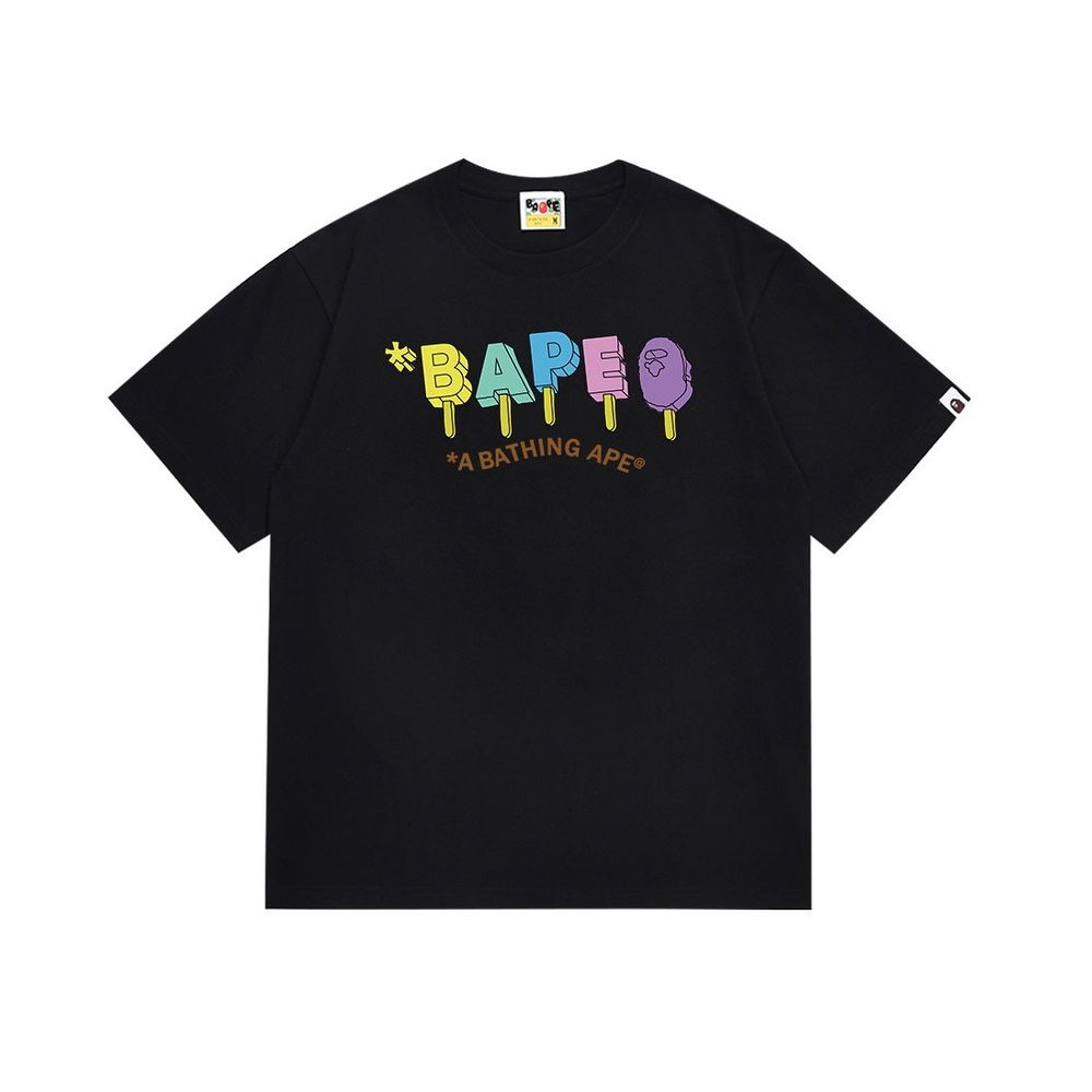 Футболка BAPE, размер 46, 48, цвет черный, 92,9% полиэстер 7,1% ...