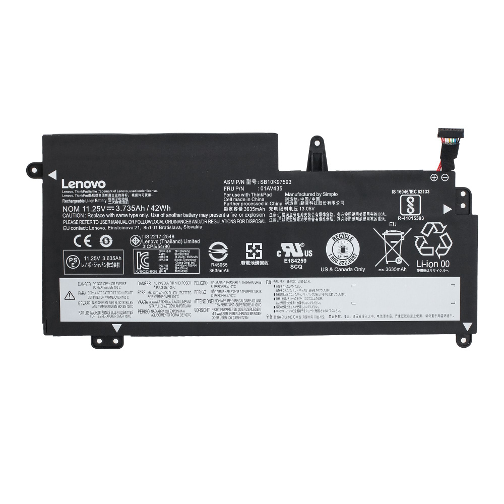 Аккумулятор 01AV400 , 01AV401 для ноутбука Lenovo ThinkPad 13 20GJ