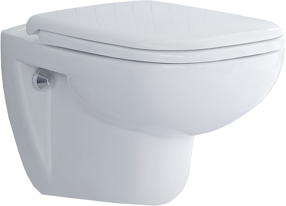 Унитаз подвесной Duravit D-code 45700900A1 подвесной, безободковый, без бачка, фарфоровый, антивсплеск, #1