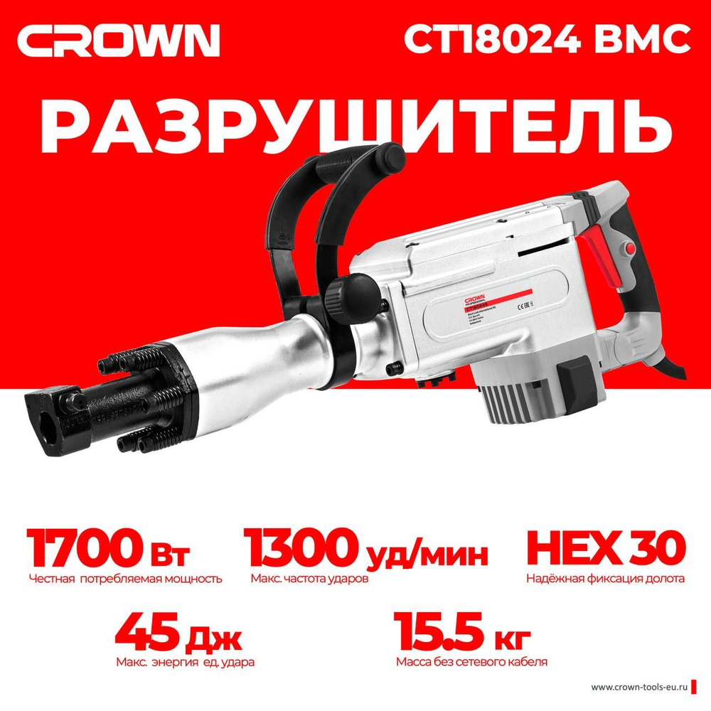 Отбойный молоток CROWN CT18024 BMC #1