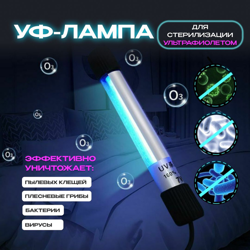 Ультрафиолетовая аквариумная лампа, UV УФ стерилизатор для аквариума ...