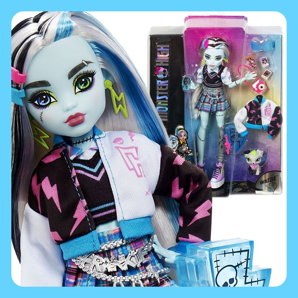 Кукла Монстр Хай Фрэнки Штейн (3-е поколение, 2022) (Monster High Doll  Frankie Stein) - купить с доставкой по выгодным ценам в интернет-магазине  OZON (821726805)