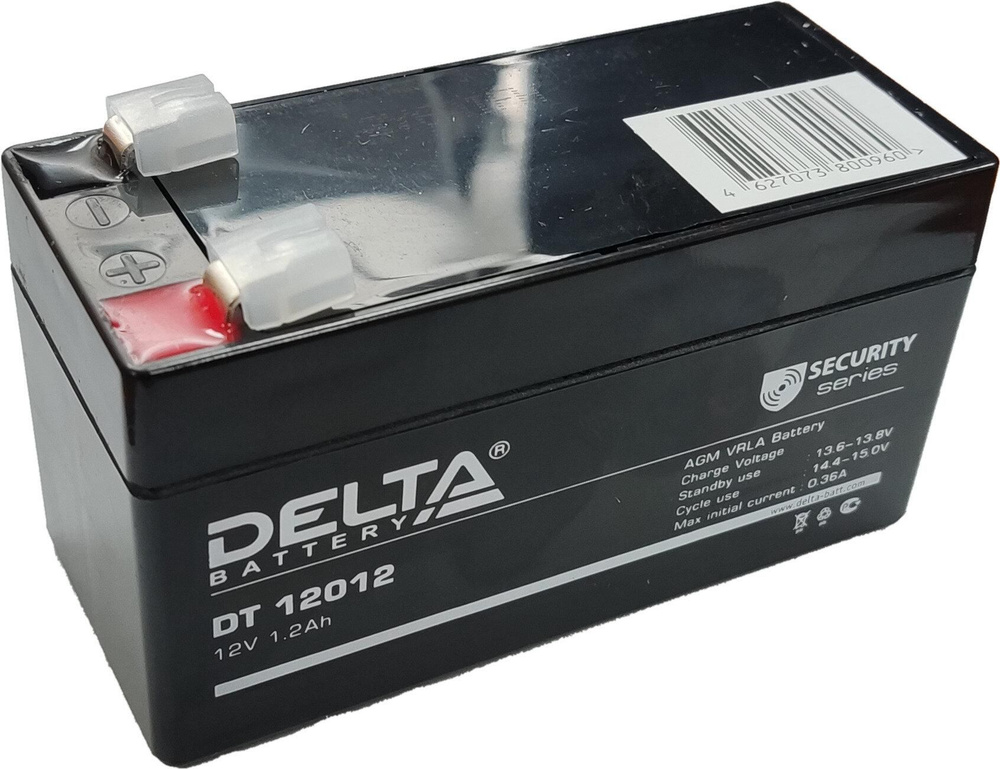 Кислотный аккумулятор Delta DT 12012 12v 1.2Ah (97x45x52mm) , 1шт ...