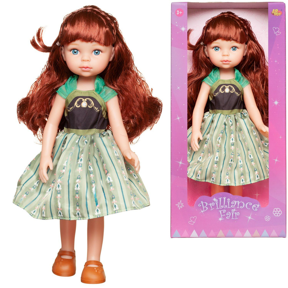 Кукла ABtoys "Времена года", Сказочная девочка, 33 см, в зеленом платье, в коробке  #1