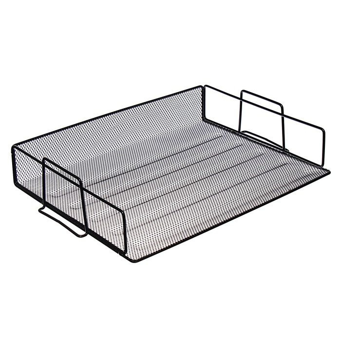 Лоток горизонтальный для бумаг, Calligrata, сетка, металлический ...