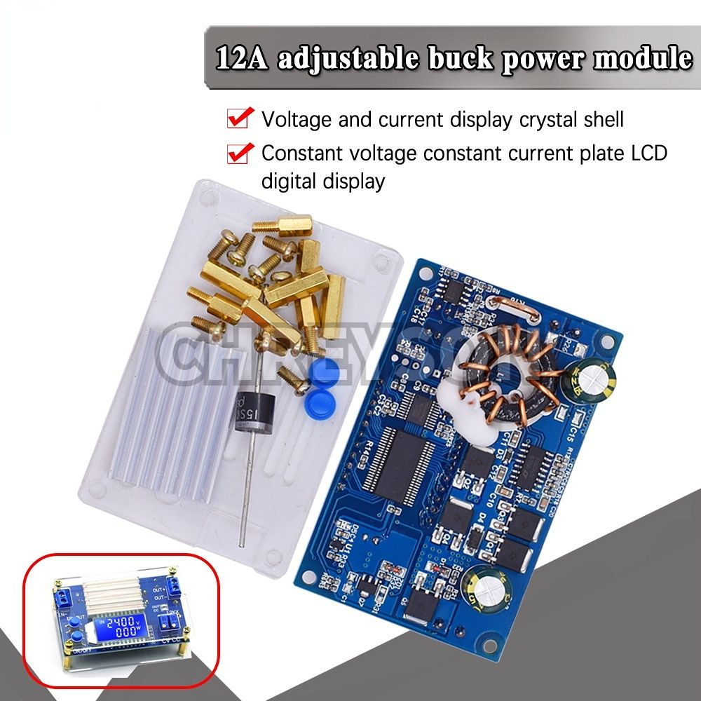 CC CV Buck Converter DC-DC 5.3-32V to 1.2-32V 12A 160W Step Down Модуль ...