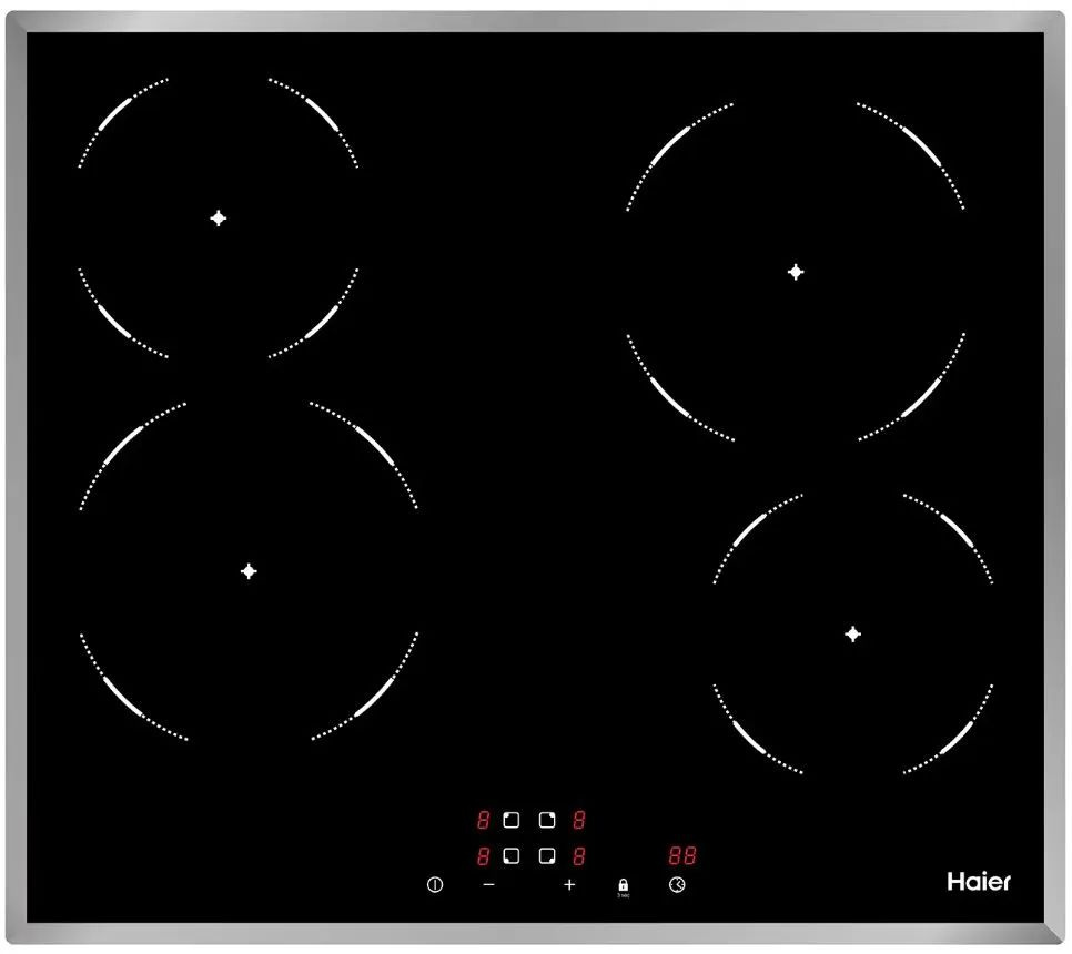 Варочная панель электрическая Haier HHY-C64NFB, мощность 6000 Вт, 9 ...