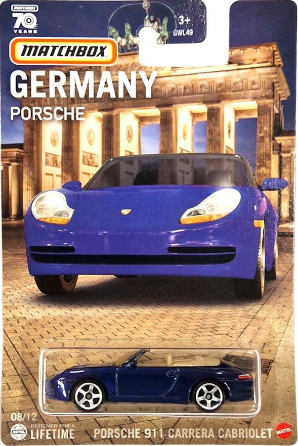 Машинка Matchbox Germany Porsche 911 Carrera Cabriolet 08/12 (GWL49 HPC63) #1