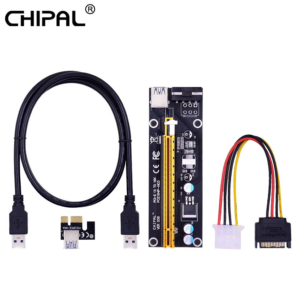 Yдлинитель PCI-E CHIPAL 006S Riser PCIE райзер для видеокарты PCI ...