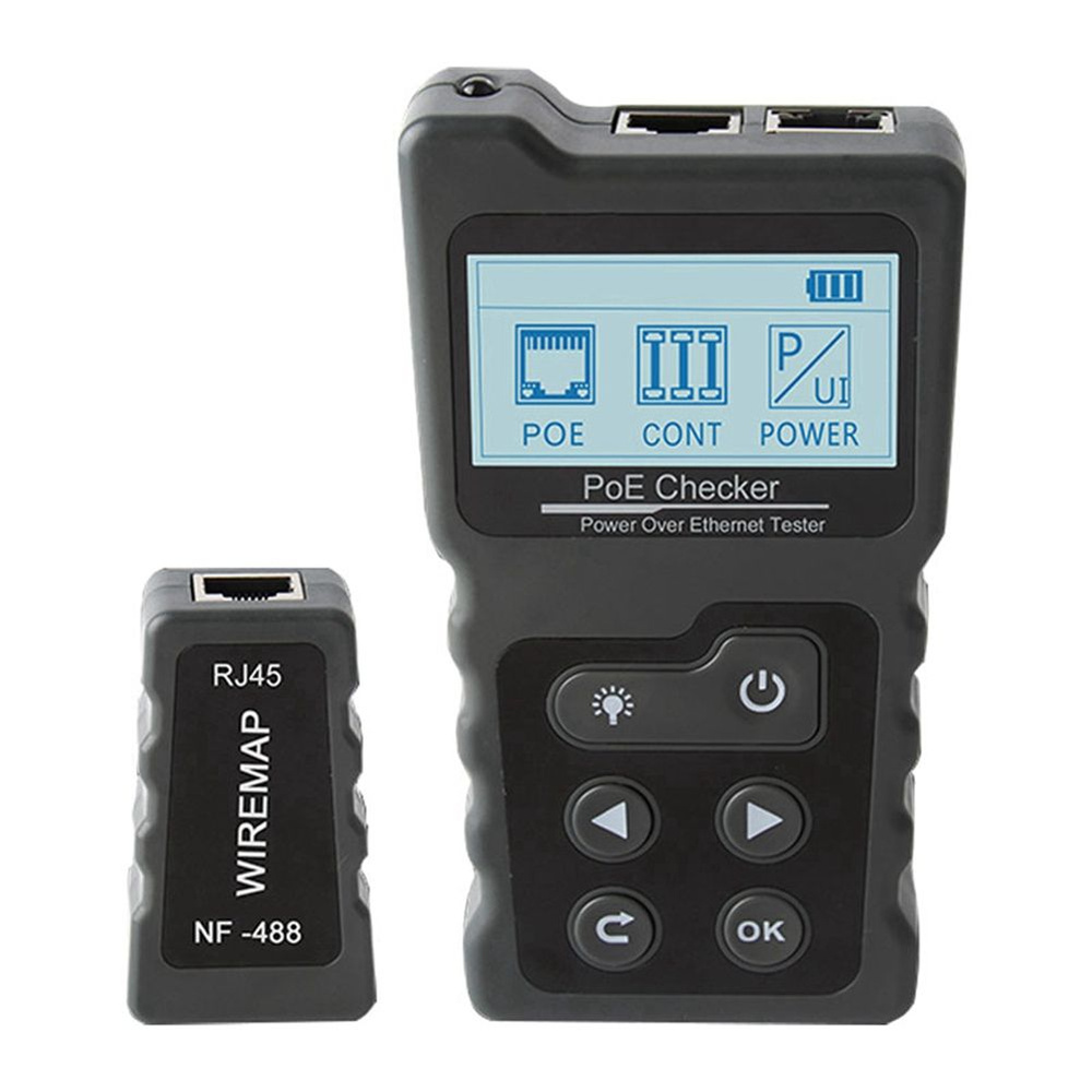 488 PoE Power Test Network Cable Tracker Проверка напряжения через