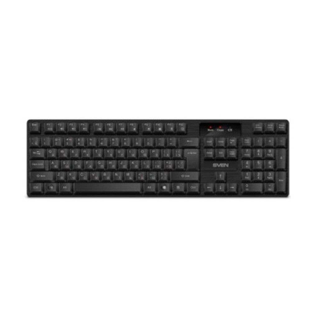 Беспроводная клавиатура Sven KB-C2300W чёрная (104кл.) #1
