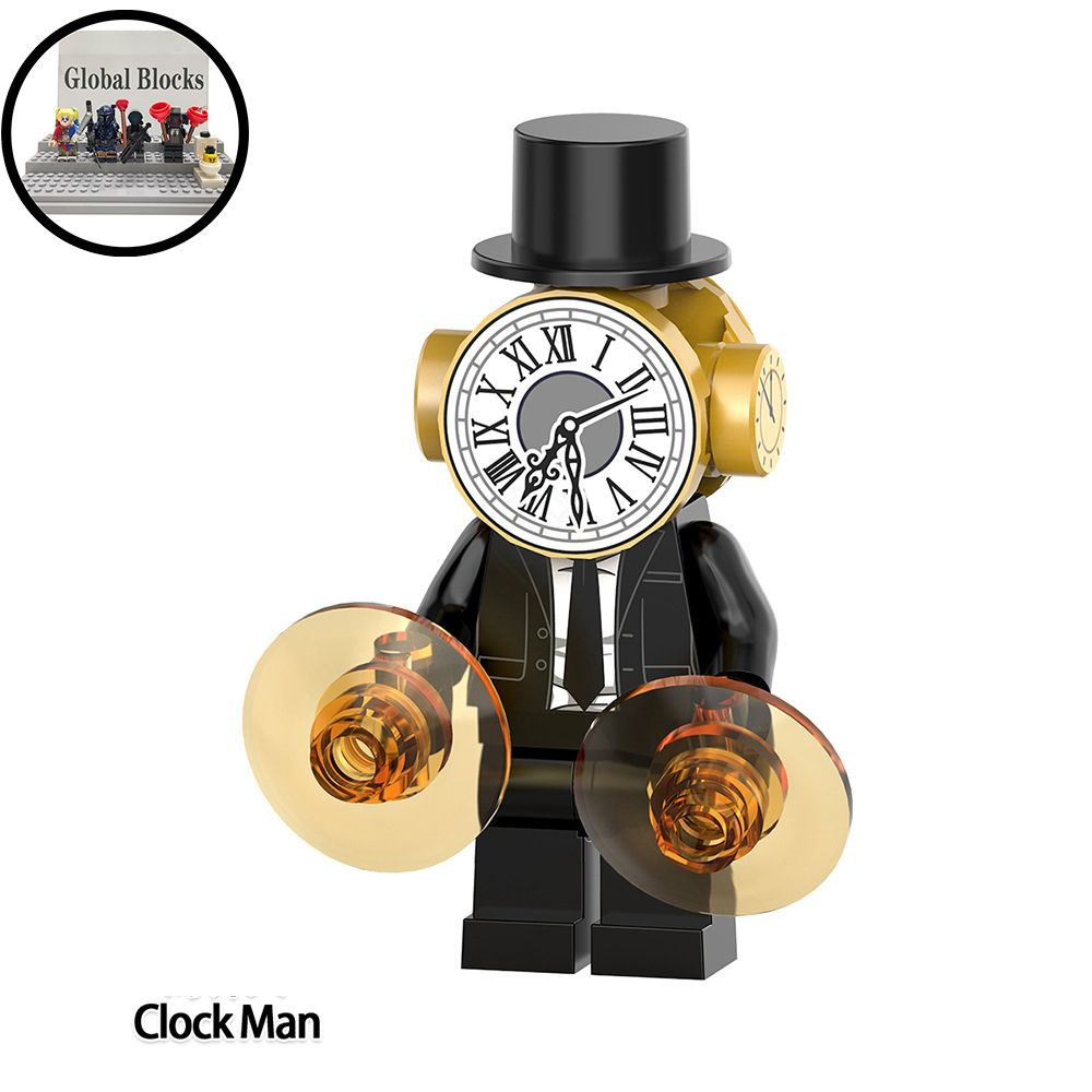 Аниме фигурок минифигурки (совместим с лего),Скибиди туалет(Skibidi Toilet)  Clock man 5см-пакет L88 - купить с доставкой по выгодным ценам в  интернет-магазине OZON (1520961532)