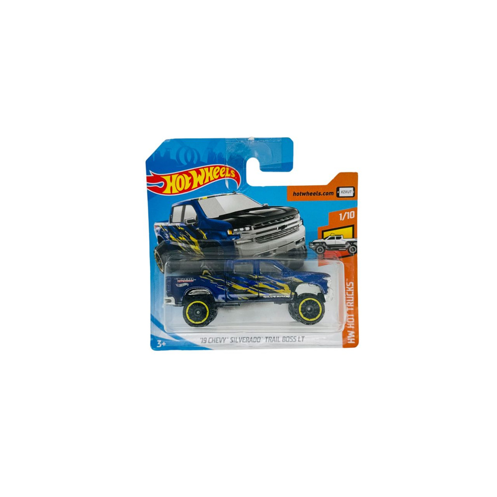 Hot Wheels Редкая модель '19 CHEVY SILVERADO TRAIL BOSS LT из серии HW HOT TRUCKS модель коллекционная #1