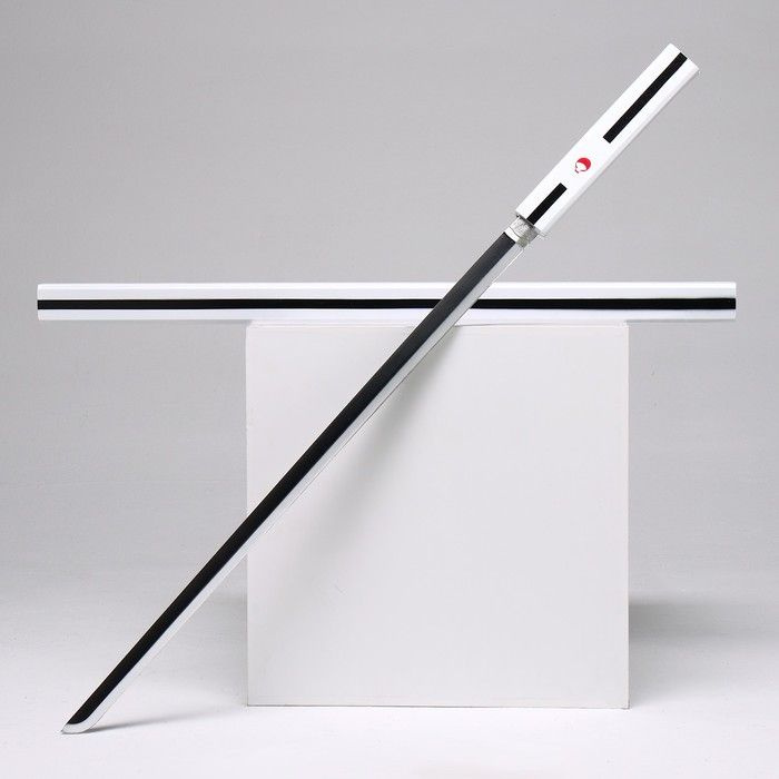 Сувенирное оружие "Катана Нару" 96 см, белая с черным, пенополистирол  #1