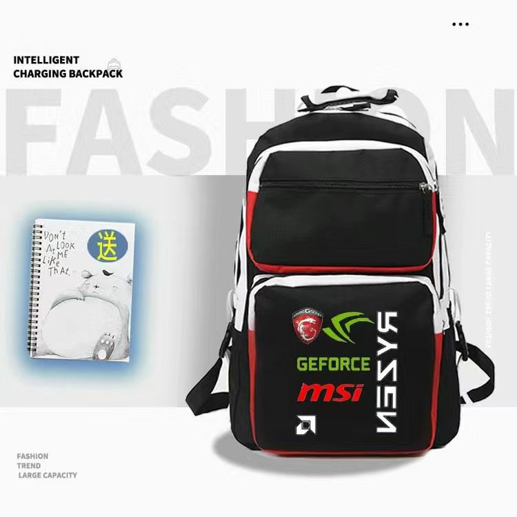 Рюкзак для ноутбука Gamerland MSI LOGO Casual Пепельного цвета #1