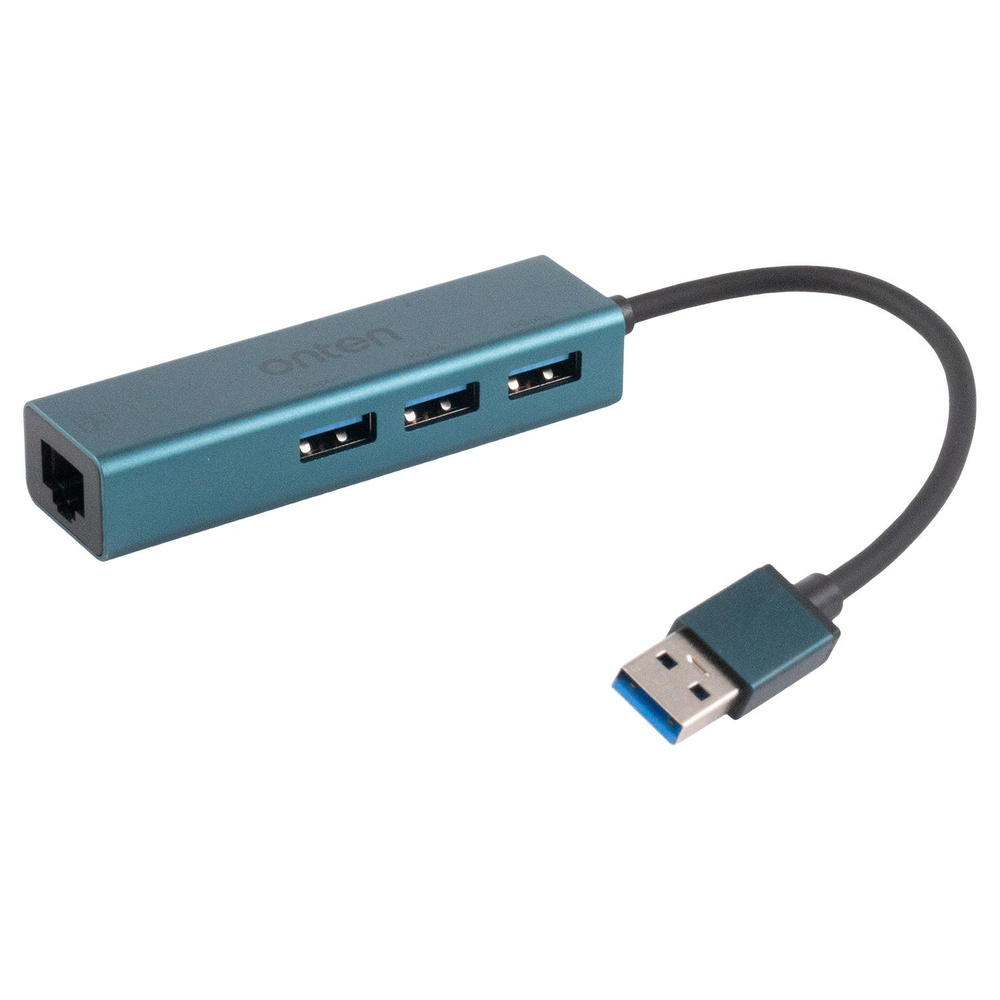 Переходник разветвитель USB-хаб ONTEN 4-in-1 with Ethernet Adapter (OTN ...