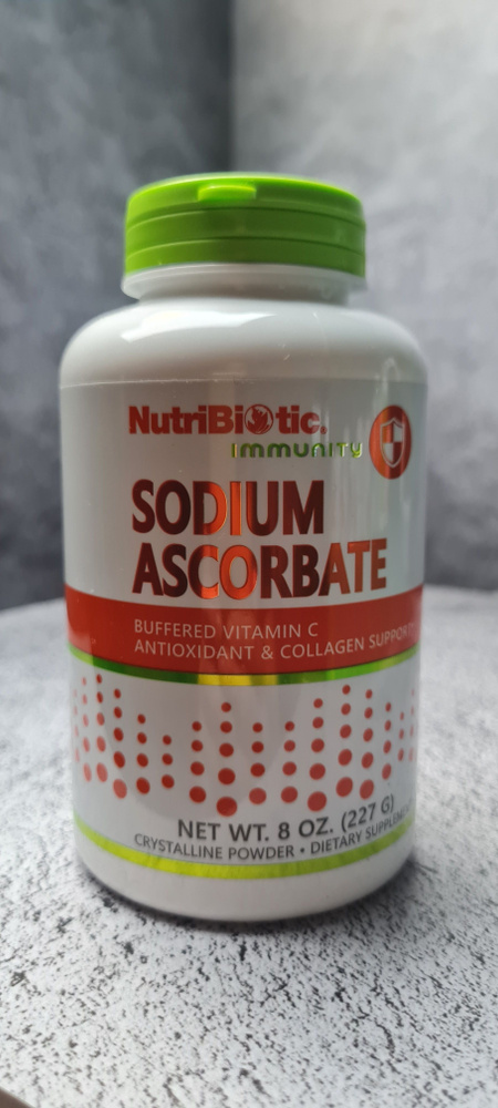 NutriBiotic Immunity Sodium ascorbate 454 g, Aскорбат натрия, кристаллический порошок 454 г (16 унций) #1