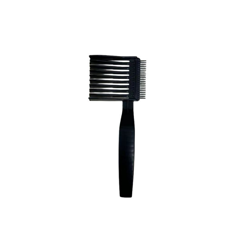 Расческа рабочая парикмахерская с ручкой, широкая для стрижки волос под машинку с плавным переходом 12 #1