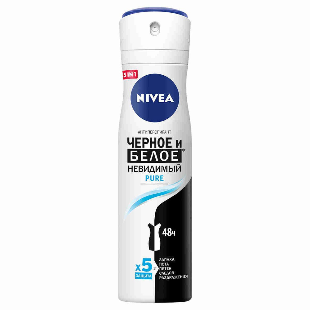 Nivea Антиперспирант Черное и белое Невидимый